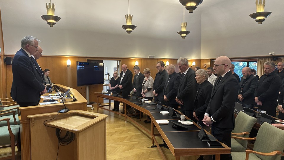 Lenke til artikkel: Kommunestyret  hedret kong Harald